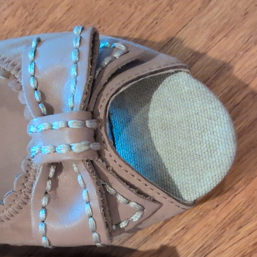 Bata Leather Ballet Heels - Picture 4 of 11